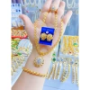Bộ trang sức 4 món dây chuyền kết mắt trái tim cam - đá xanh đỏ trắng cho nữ 176k 4