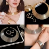 Bộ Trang Sức Boho Kim Loại Cao Cấp - Vòng Cổ, Vòng Tay, Bông Tai, Nhẫn - Giá 95.551₫