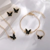 Bộ Trang Sức Bướm Thanh Lịch - Vòng Cổ, Bông Tai, Vòng Tay - Quà Tặng Nữ Sinh Nhật, Lễ Tình Nhân - Chỉ 35.000 VND 2