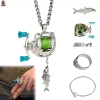 Bộ Trang Sức Câu Cá Quay Reel Dây Chuyền Vòng Cổ Móc Khóa Quà Tặng Người Yêu 9