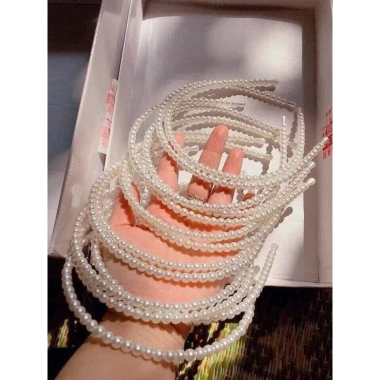 Bộ trang sức chụp ảnh gồm vòng cổ, vòng tay, cài tóc, bông tai ngọc trai - Giá chỉ 25.000đ tại SÍN STORE 3