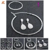 Bộ Trang Sức Cưới Phụ Nữ Kim Cương Giả Pha Lê Choker + Bông Tai + Vòng Tay - Giá Ưu Đãi 82.610₫ 3