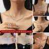 Bộ trang sức đá cao cấp Her – Set dây chuyền bông tai ZC tiệc, giá 44.100₫ 2