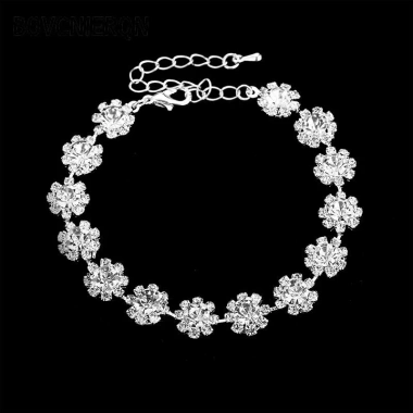 Bộ Trang Sức Đỏ/Xanh/Bạc - Vòng Cổ, Vòng Tay, Bông Tai Zircon Pha Lê - Giá chỉ 88.770₫