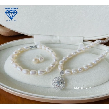 Bộ trang sức hạt trai nuôi nước ngọt 7li 8li - PHAN HUYNH - Chất lượng cao, giá chỉ 924.600đ 7