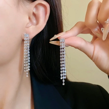 Bộ trang sức kim cương lấp lánh - Vòng cổ sang trọng giảm giá 20% chỉ 99.264₫