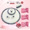 Bộ Trang Sức Ngọc Trai 9ly Khóa Bạc 925 Đen Ánh Lông Công - Giá ưu đãi 1.878.759₫ 2