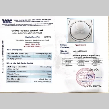Bộ Trang Sức Ngọc Trai Nước Ngọt - Quà Tặng Bà Mẹ, Vợ, Người Yêu, Giấy Kiểm Định, 269k