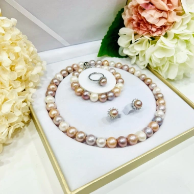 Bộ Trang Sức Ngọc Trai Tứ Quý 11-12ly Bạc 925 NT36 - Ngọc Trai Trường Thịnh, 3.9 Triệu