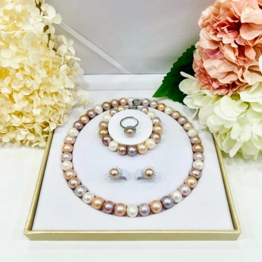 Bộ Trang Sức Ngọc Trai Tứ Quý 11-12ly Bạc 925 NT36 - Ngọc Trai Trường Thịnh, 3.9 Triệu