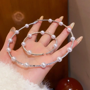Bộ trang sức tối giản choker, vòng tay, bông tai - Quà sang trọng cho nữ, chỉ 108.383 VND