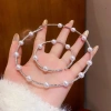 Bộ trang sức tối giản choker, vòng tay, bông tai - Quà sang trọng cho nữ, chỉ 108.383 VND 6