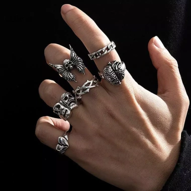 Bộ Trang Sứcpunk Joker Gothic cho Nam - Phụ kiện Poker độc đáo, quà tặng sáng tạo, giá ưu đãi 45.540₫ 7