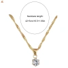 Bộ trang trí cô dâu kim cương giả: vòng cổ, bông tai, vòng tay, nhẫn lấp lánh - quà mẹ giảm 20% 3