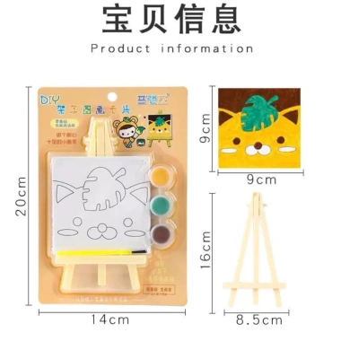 Bộ tranh tô màu mini cho bé kèm giá, màu, cọ - FreeShip - Giá chỉ 30.000đ
