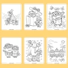 Bộ tranh tô màu Minion 50/25/10 tờ A4 A5 dày 160gsm MN966D - Giá 22.800 VND 6