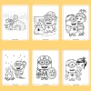 Bộ tranh tô màu Minion 50/25/10 tờ A4 A5 dày 160gsm MN966D - Giá 22.800 VND 9