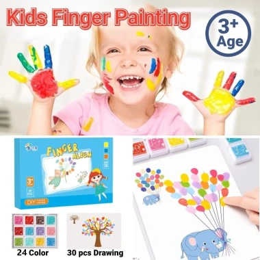 Bộ Tranh Tô Màu Ngón Tay - Rèn Luyện Trí Thông Minh, Khám Phá Sáng Tạo 68.428₫