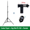 Bộ tripod 3 chân cao 2m kẹp điện thoại remote Bluetooth giá ưu đãi 144.000 VND 9