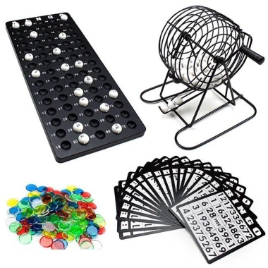 Bộ Trò Chơi Quay Số Bingo Loto Lồng Sắt - Trúng Thưởng Siêu Vui, Giảm Giá 250k 5