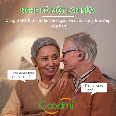 Bộ Trợ Thính Bluetooth Goodmi GM-903BT - Âm thanh trong, giảm 22% người cao tuổi