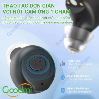 Bộ Trợ Thính Bluetooth Goodmi GM-903BT - Âm thanh trong, giảm 22% người cao tuổi