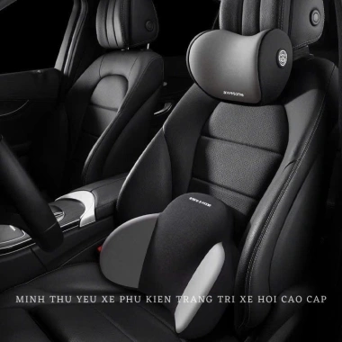 Bộ tựa đầu tựa lưng cao su non nguyên khối - gối ô tô AWESOME, giá 105.000 đồng