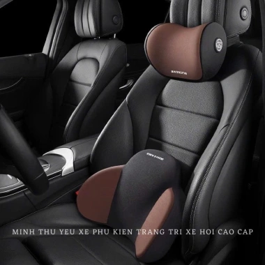 Bộ tựa đầu tựa lưng cao su non nguyên khối - gối ô tô AWESOME, giá 105.000 đồng 3