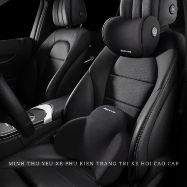 Bộ tựa đầu tựa lưng cao su non nguyên khối - gối ô tô AWESOME, giá 105.000 đồng 4