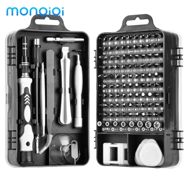 Bộ tua vít 115 trong 1 mini, độ chính xác cao đa chức năng sửa điện thoại 2 màu Bộ tua vít 115 trong 1 mini, độ chính xác cao đa chức năng sửa điện thoại 2 màu