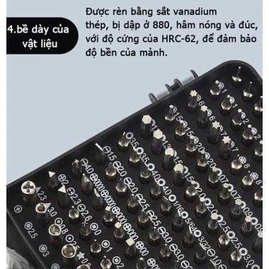 Bộ tua vít 115 trong 1 mini, độ chính xác cao đa chức năng sửa điện thoại 2 màu 9 Bộ tua vít 115 trong 1 mini, độ chính xác cao đa chức năng sửa điện thoại 2 màu 9