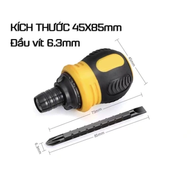 Bộ Tua Vít Béo Trợ Lực Đảo Chiều Đa Năng 12 Đầu, Nam Châm Thép CR-V, Điều Chỉnh Kích Thước - Giá 24.000 VND 8