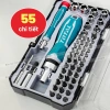 Bộ tua vít đa năng Total 31-55 chi tiết thép CRV, cầm tay đảo chiều, 128.700₫