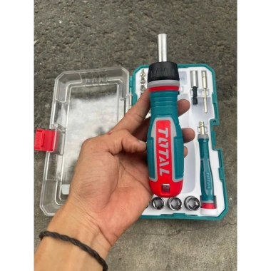 Bộ tua vít đa năng Total 31-55 chi tiết thép CRV, cầm tay đảo chiều, 128.700₫