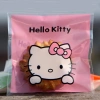 Bộ túi kiếng tự dính 7x7cm Kitty hồng 10/20/50 chiếc - Đựng bánh kẹo, thun cột tóc, quà tặng nhỏ xinh, giảm còn 25k