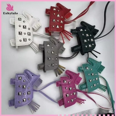 Bộ Túi Ngựa Bạc Đinh Tán Da Foal Tay Sawn Mặt Dây Chuyền Phụ Kiện Quyến Rũ Giá 49.940₫ 7