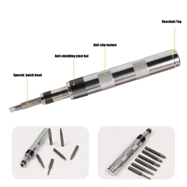 Bộ tuốc nơ vít SEIZ6O 6 in1 - Tua vít tác động 1/4 inch, extractor, bit rút gỉ, 248.600đ