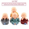 Bộ Tượng Chú Tiểu Hòa Thượng Tứ Không Ruffo Phong Thủy 4 Tư Thế - Trang Trí Xe Hơi, Bàn Làm Việc 30.000