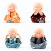 Bộ Tượng Chú Tiểu Hòa Thượng Tứ Không Ruffo Phong Thủy 4 Tư Thế - Trang Trí Xe Hơi, Bàn Làm Việc 30.000 9