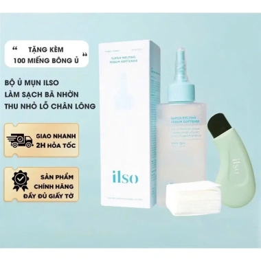 Bộ ủ mụn đầu đen Ilso 150ml và thanh đẩy mụn, chính hãng, kèm hộp bông, giá 109.000 VND 9
