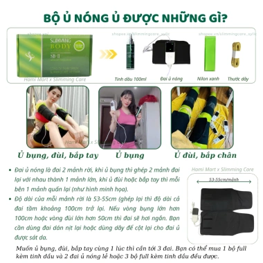 Bộ ủ nóng Thải Mỡ SB2 Cải Tiến - Giảm Vòng Eo, Đùi, Bắp Tay, Giá chỉ 450.000đ 3 Bộ ủ nóng Thải Mỡ SB2 Cải Tiến - Giảm Vòng Eo, Đùi, Bắp Tay, Giá chỉ 450.000đ 3