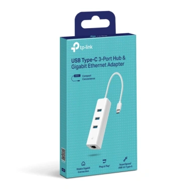 Bộ USB Ethernet TP-Link UE330C Type-C 3 Cổng USB-A 3.0 + Gigabit - Giá 380.000 VND