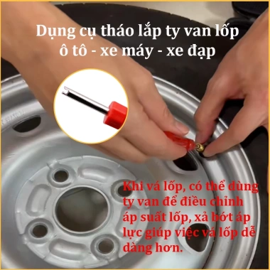 Bộ Vá Nấm Xe Không Ruột - Vá Lốp Ô Tô, Xe Máy Không Cần Tháo, Giá chỉ 465.000₫