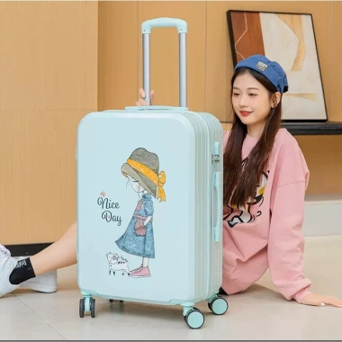 Bộ Vali Cô Gái Nice Day Maruko - Dễ Thương, Chắc Chắn, Phù Hợp Bay, Giá Sale 195k
