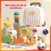 Bộ Vali Gặm Nướu 10 Món Xúc Xắc Lục Lạc Nhựa ABS Cao Cấp An Toàn Tặng Hộp Đựng Bé