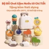 Bộ Vali Gặm Nướu 10 Món Xúc Xắc Lục Lạc Nhựa ABS Cao Cấp An Toàn Tặng Hộp Đựng Bé 10