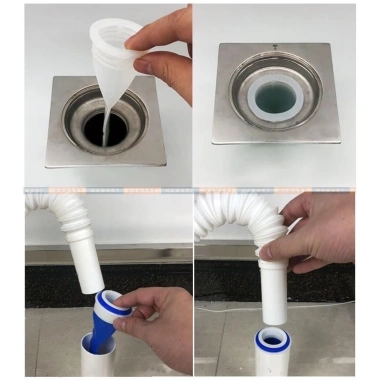 Bộ Van Ngăn Mùi Hôi Cống và Nắp Silicon Lắp Thoát Sàn, Chống Côn Trùng, Giá 14.500