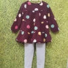 Bộ váy nhung và quần legging cho bé 9-20kg - Sang trọng, giá ưu đãi 99.000₫ 2