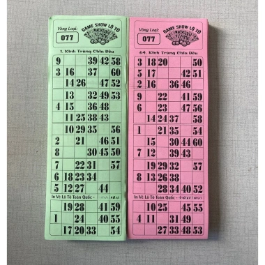 Bộ Vé Lô tô 60 số - Thẻ Bingo 75 số - Vé Dò Loto Tết Vui, Máy Loto Bingo Gỗ 44.499 3 Bộ Vé Lô tô 60 số - Thẻ Bingo 75 số - Vé Dò Loto Tết Vui, Máy Loto Bingo Gỗ 44.499 3