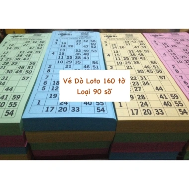 Bộ Vé Lô tô 60 số - Thẻ Bingo 75 số - Vé Dò Loto Tết Vui, Máy Loto Bingo Gỗ 44.499